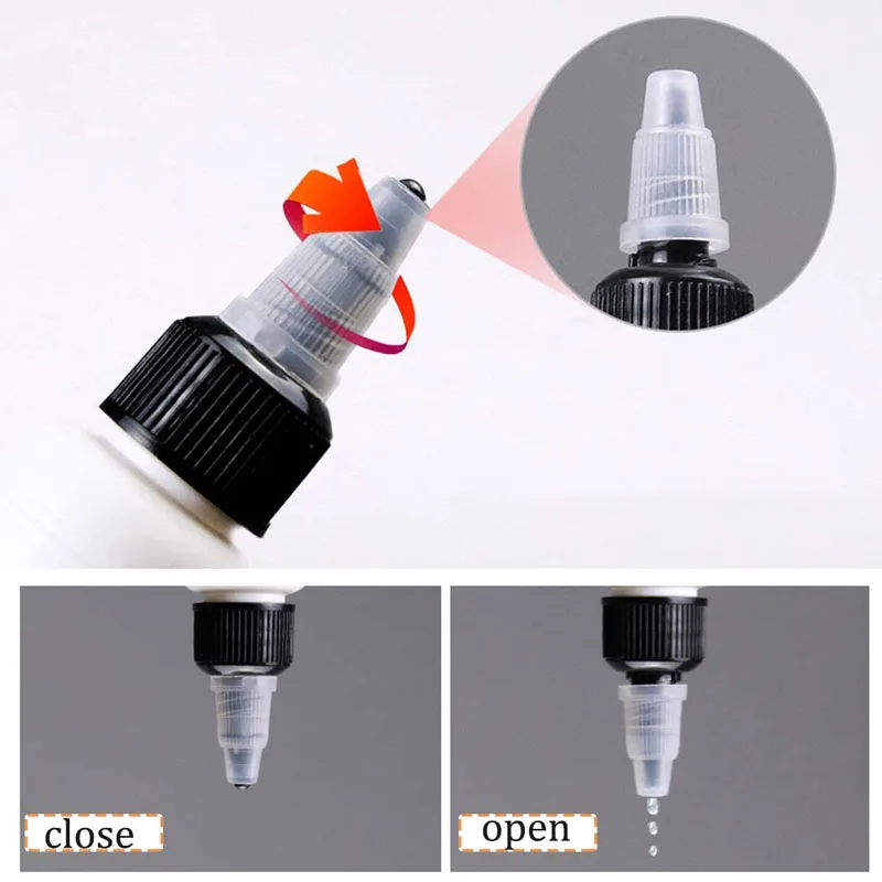 30Pcs 30ml 50ml 60ml 100ml 120ml 150ml Unicorn Bottle Twist Cap PET Plastic E Liquid Bottle With Twist Off Caps Dropper Bottles