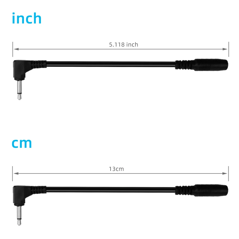 Reverse Polarity Cable 90 Degree Right Angle DC Power Converter Cable Extension Cord for Keyboard Electric Guitar Piano Pedal