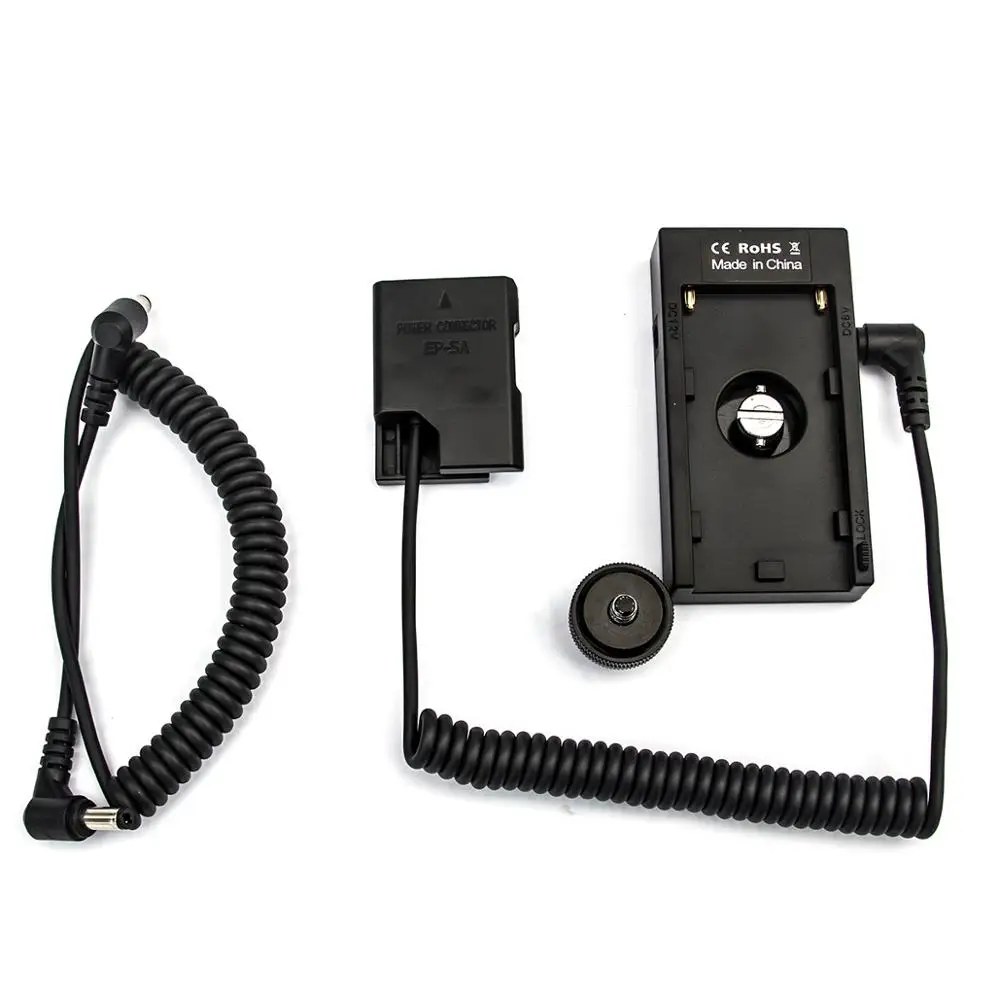 FOTGA NP-F970 Battery Power Mount Plate with EN-EL14 Cable for Sony NP-F series