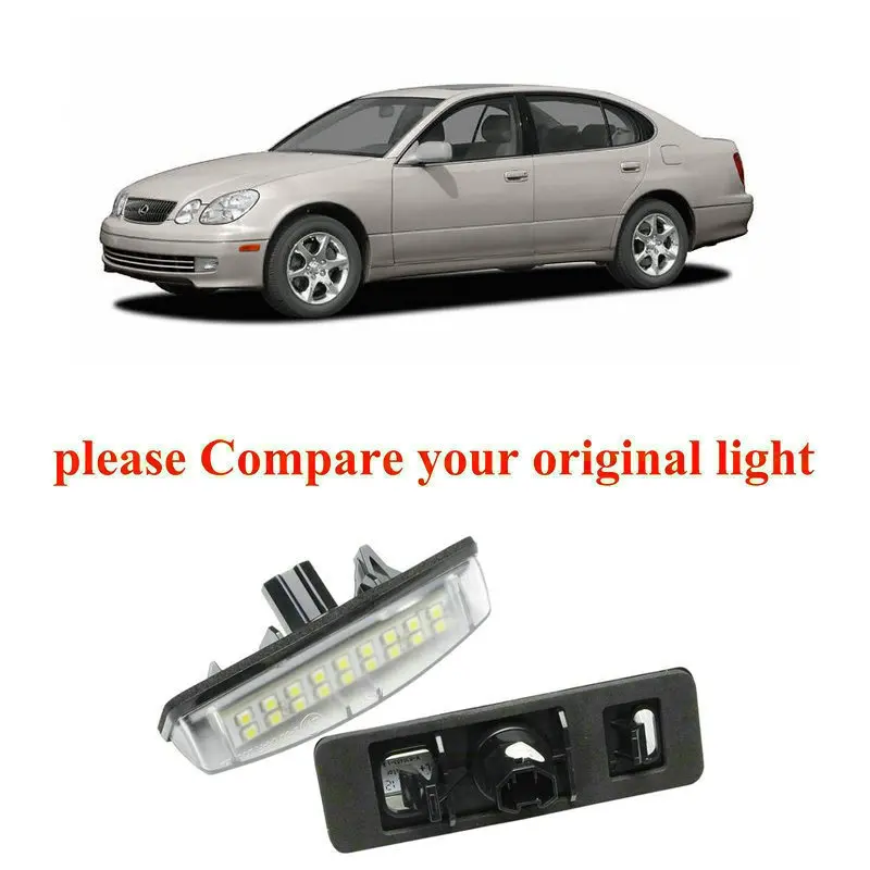 

2pc Car Accessories Special Car License Plate Light Lamp For Lexus gs300 gs400 gs430 97-04 es300 es330 01-05 canbus error free