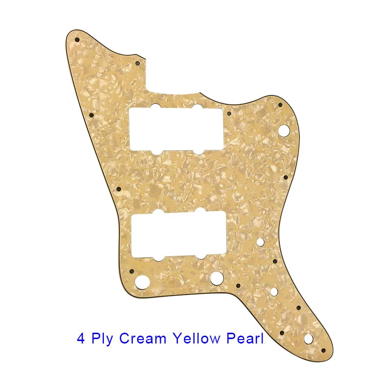 Pleroo Custom Guitar Parts - For Japan No Upper Controls Jazzmaster Style Guitar Pickguard Replacement