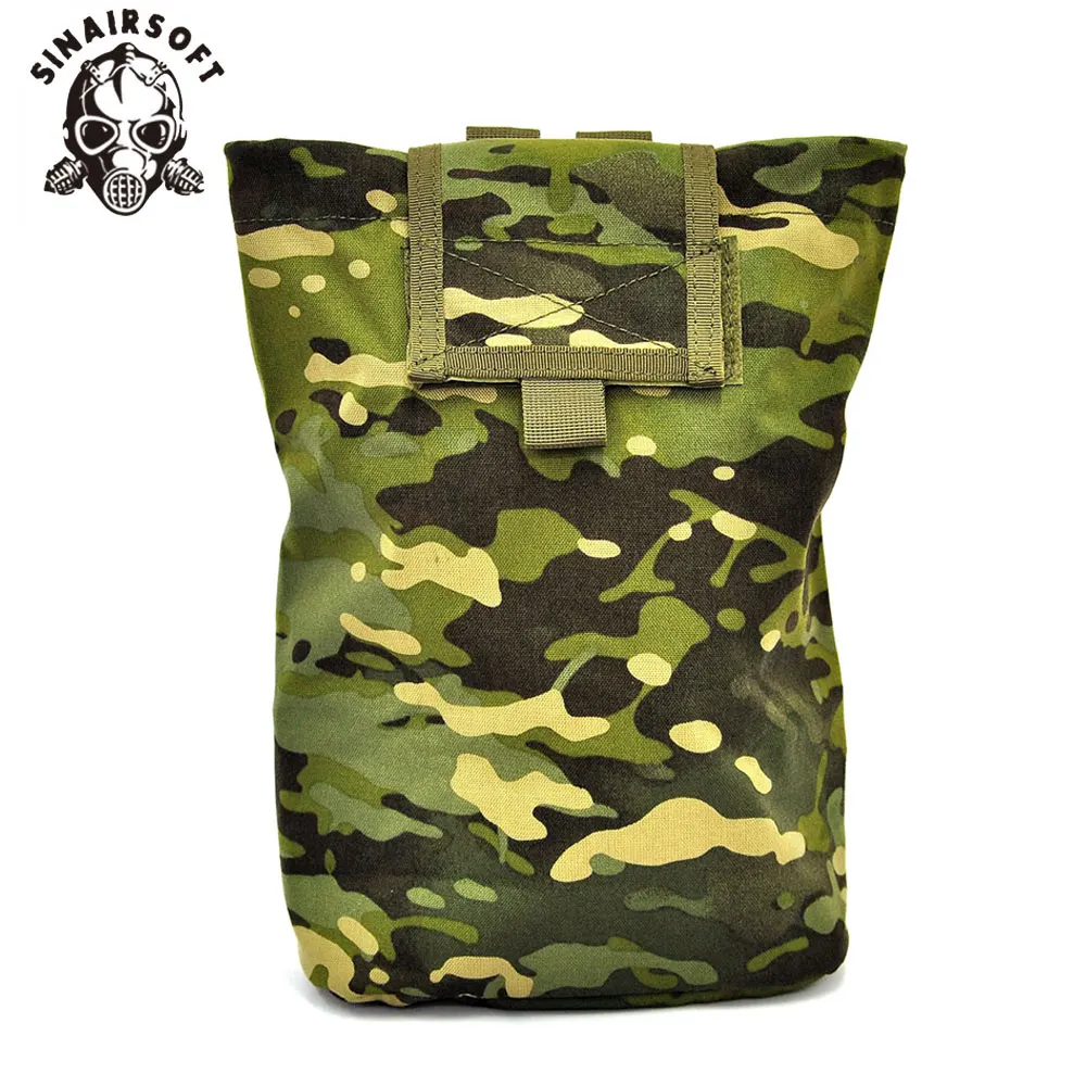 Tactical Molle Folding Dump Drop Magazine Recycling Pouch Airsoft Paintball  Outdoor Hunting Tool Foldable Recovery Bag