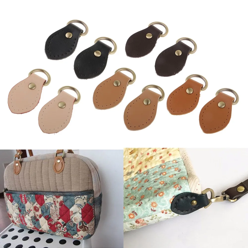 4pcs Fashion Leather Handmade Buckle Replacement for DIY Handbag Shoulder Bag Backpack Block Lock Accessories