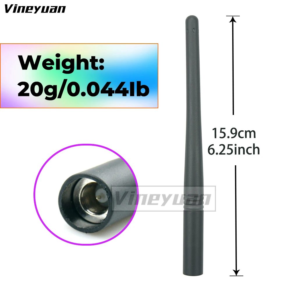 Antenne de remplacement ATV-8B antenne VHF pour Vertex Standard VX-130 VX-131 VX-132 VX-160 VX-180 VX-210 radio bidirectionnelle-2 paquets