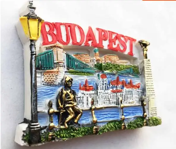 Budapest, Hungary Tourist Souvenirs Fridge Magnet 3D Decorative Refrigerator Magnetic Sticker Home Decor