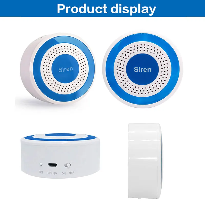 433mhz Wireless Indoor Siren Sound Siren Speaker Work With Alarm Host Police Sirens Gsm Home Alarm System