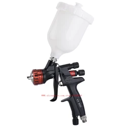 High Quality HVLP Spray Gun Gravity Spray Gun 1.3mm Nozzle 600cc Plastic Pot Ideal Car Painting Tool topcoat paint gun