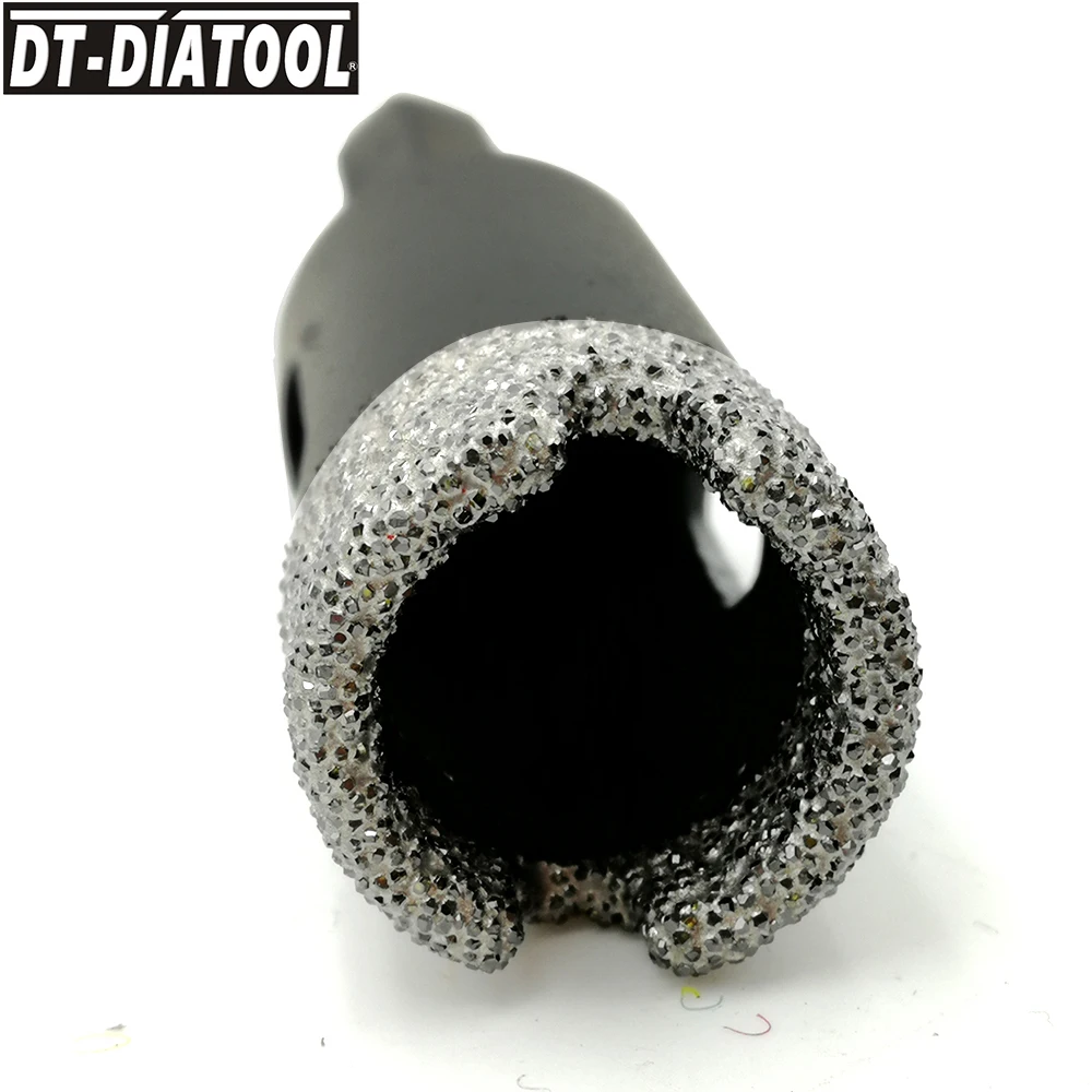 DT-DIATOOL Dia 18mm Vacuum Brazed Hexagon Shank Diamond Drill Core Bit Granite Marble Hole Saw Ceramic Tile Dry Drilling Bit