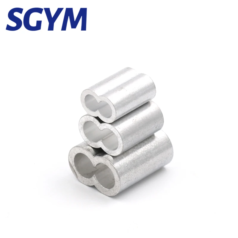 M1.0 M1.2 M1.5 M2 M3 M5 M6 M8 M10 Aluminum Sleeves Casing Wire Rope Ferrule Cable Ties Crimp Stell Chuck Jacket