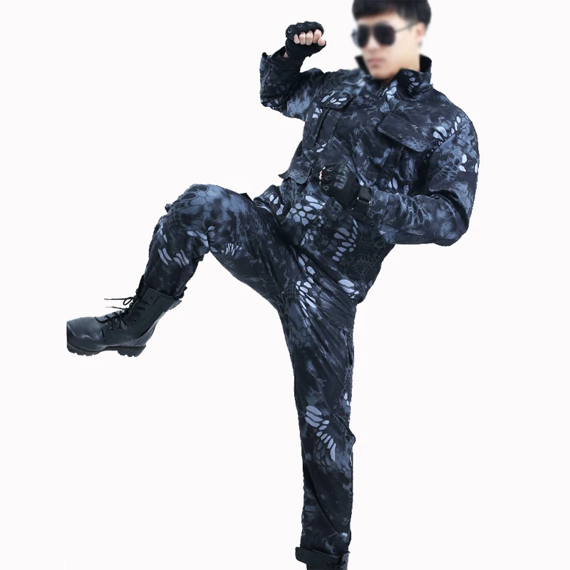 2021 New Outdoor Sports Camouflage Suit Summer Overalls Wear-resistant Welder Labor Insurance Clothing