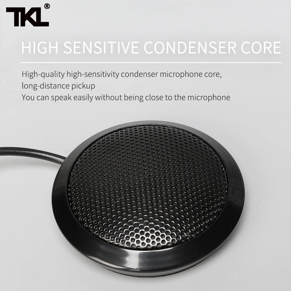 TKL USB مكثف ميكروفون متعدد الاتجاهات منضدية ميكروفون لاجتماع الكمبيوتر المحمول صوت ميكروفون لاقط مباشر