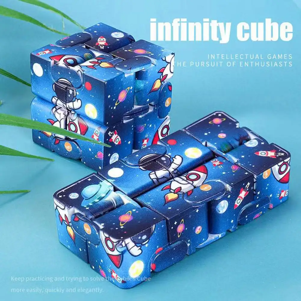 Anti Stress Cube Infinity Cubes Magic Cube Office Flip Cubic Puzzle Stress Reliever Autism Toys Relax Toy For Kids Adults