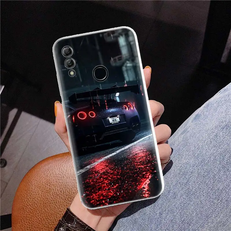 GTR Sport Car JDM Cover Phone Case For Huawei Y5 Y6 Y7 Y9S P Smart Z 2019 Honor 10 Lite 9 20 9X 8S 8X 8A Pro 7A 7X Coque