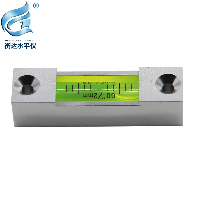 Metal 60 second long strip spirit level portable horizontal bubble