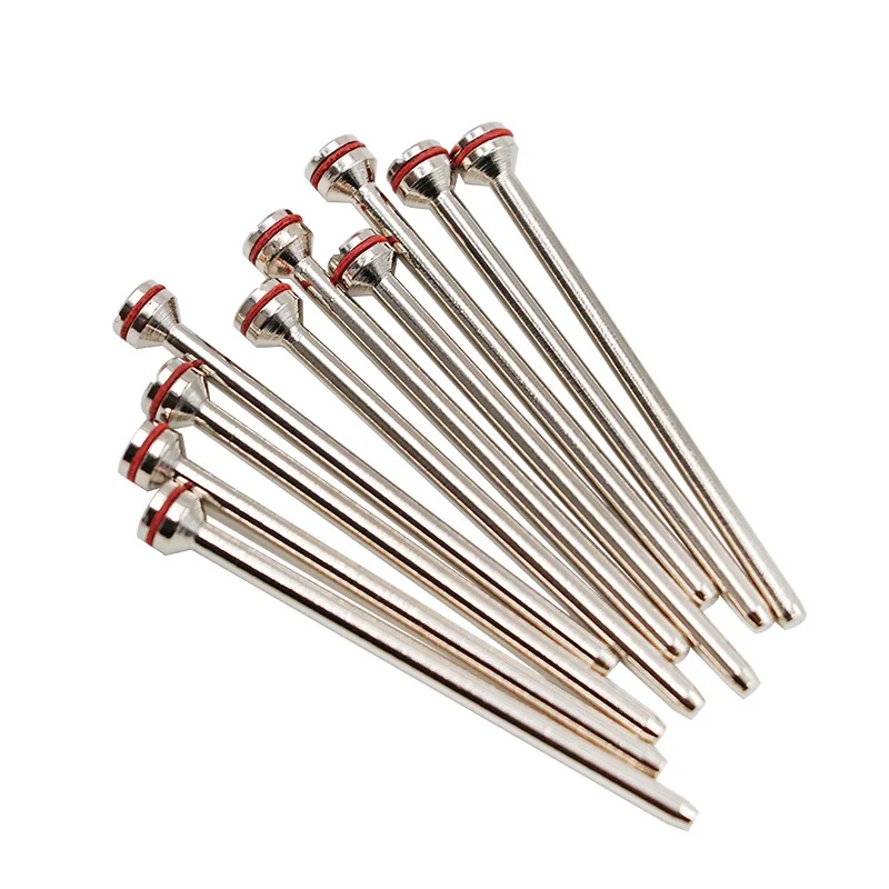 10Pcs Dental Holding needle Polished shaft Polishing Shank Mandrel Burs Rotary Tool For Polisher Machine Cutting Dental Material