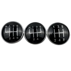 Car Gear Shift Knob Emblem Cap Cover For Audi A3 S3 8L A4 S4 B6 B7 A6 C6 VW Passat B5 3BG B6 B7 CC 3C Golf 4 MK4 Bora Jetta