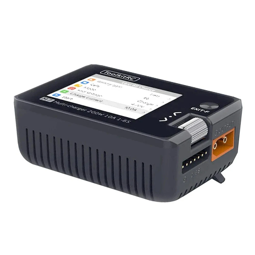 

ToolkitRC M7 200W 10A DC Balance Charger Discharger for 1-6S Lipo Battery With Voltage Servo Checker ESC Receiver Signal Tester