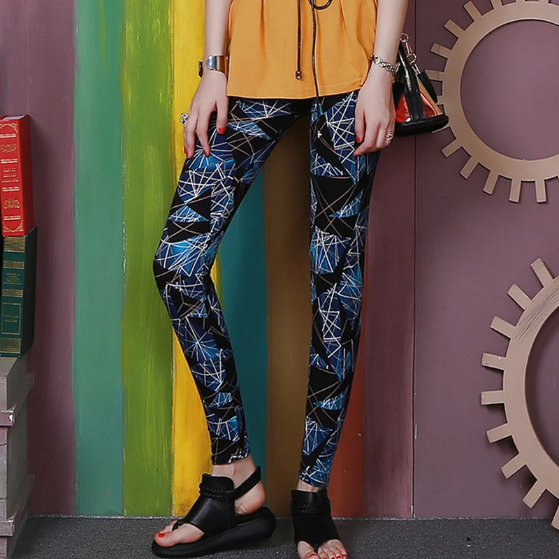 YRRETY Nữ Cao Cấp Quần Legging Graffiti Phong Cách Mỏng Co Giãn Quần Tập Luyện Mực In Sọc Lưới Da Báo Hoa Hồng Họa Tiết Ngôi Sao Quần Tập Gym