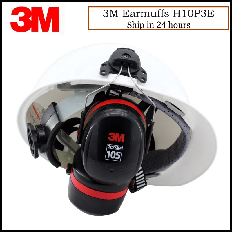 3M H10P3E Earmuffs Optime Earmuffs Hearing Conservation Anti-noise Hearing Protector for Drivers/Workers KU013