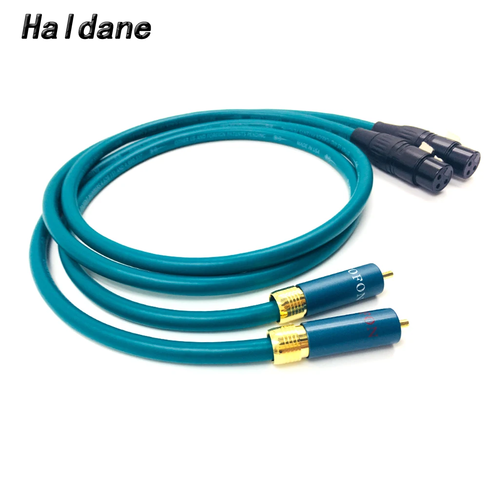 

Haldane Pair Type-ortfon RCA Male to XLR Feamle Balacned Audio Cable RCA to XLR Interconnect Cable with CARDAS CROSS USA-Cable