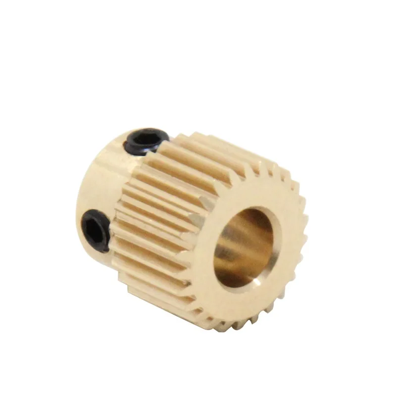 RAMPS 2pcs MK8 Extrusion Brass Gear Wheel 26/36/40 Tooth Teeth Drive Gear Feeding Gear Wheel for Ender-3 3D Printer Extruder