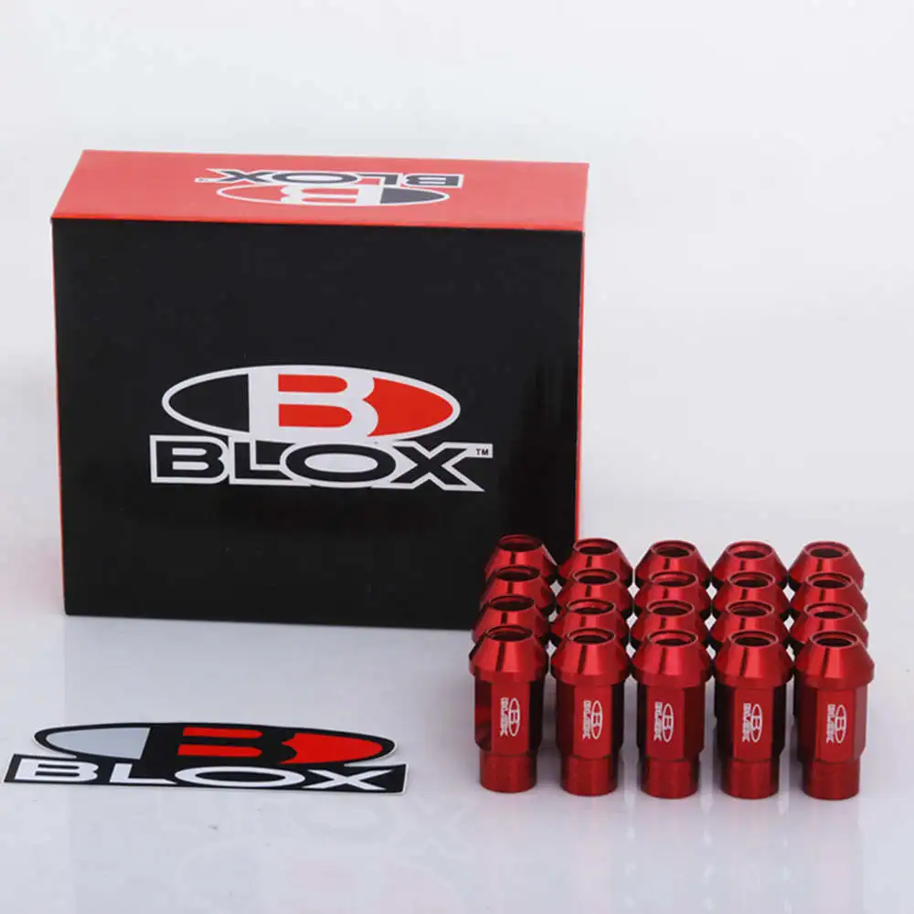 Blox Racing Forged 7075 Aluminium Wheel Lug Nuts M12X1.25 / M12X1.5, L: 50mm 20PCS EP-BLOX750