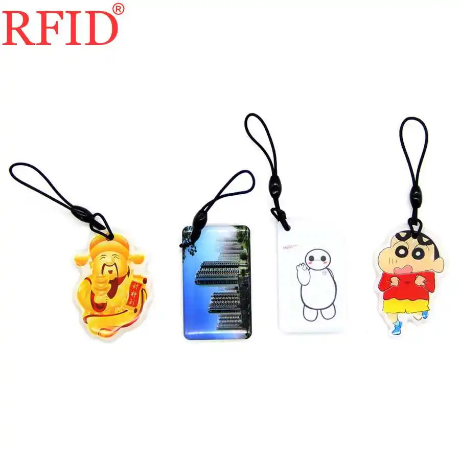 UID S50 1K 13.56 Dropping Glue Key Tags Changeable IC MFS50 NFC Card RFID Multiple Choices Keyfob Keychain 1pcs