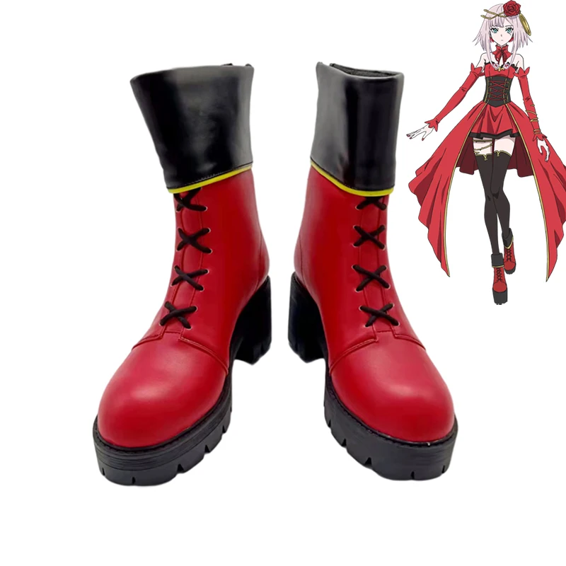 New Anime takt op.Destiny Cosplay Shoes Destiny Red Boots Halloween Carnival Shoes for Women Girls