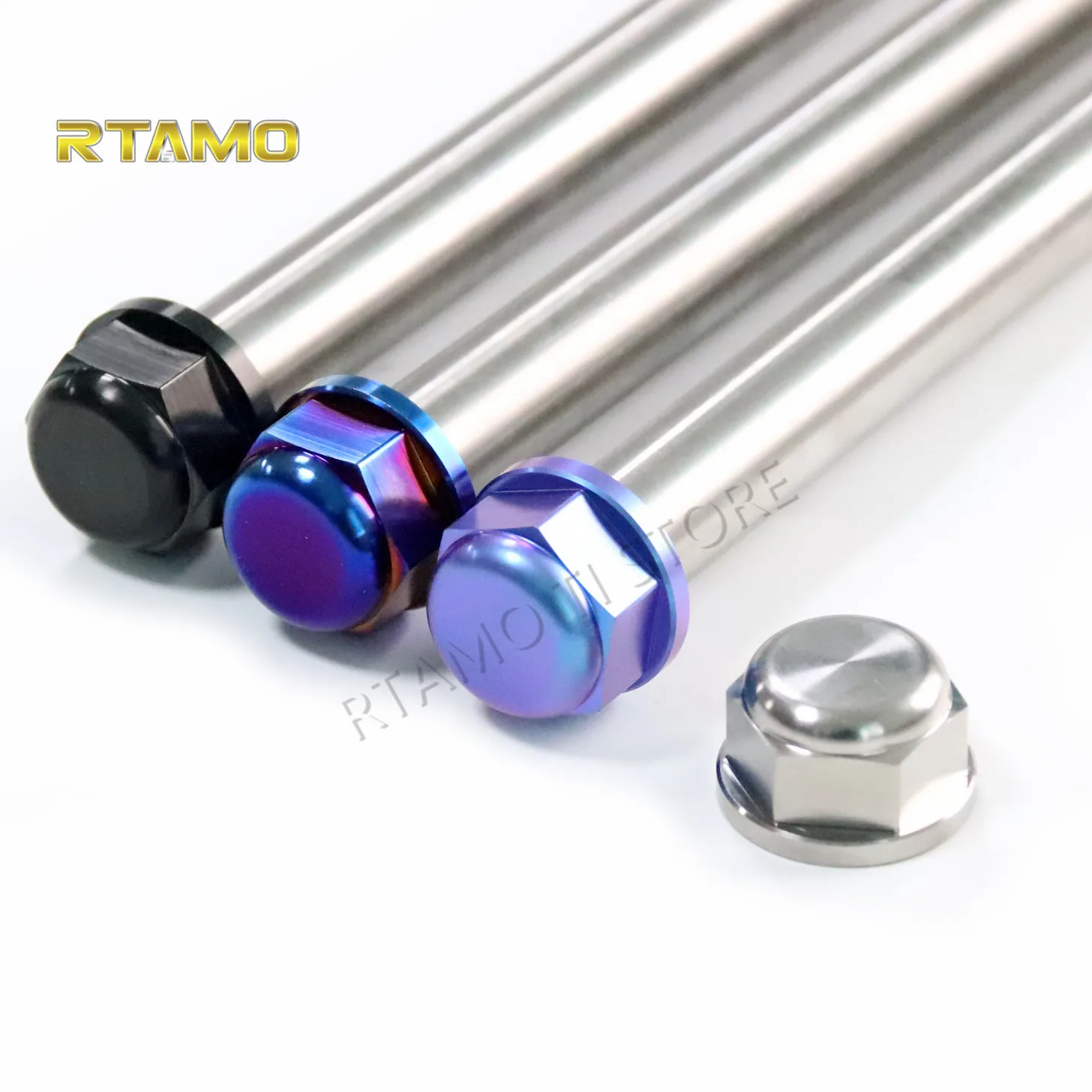 GR5 Titanium Alloy Rear Wheel Axle Spindle Nut M20X1.5P Titanium Flanged Axle Nut  Fits KTM EXC EXCF XC XCF SX SXF