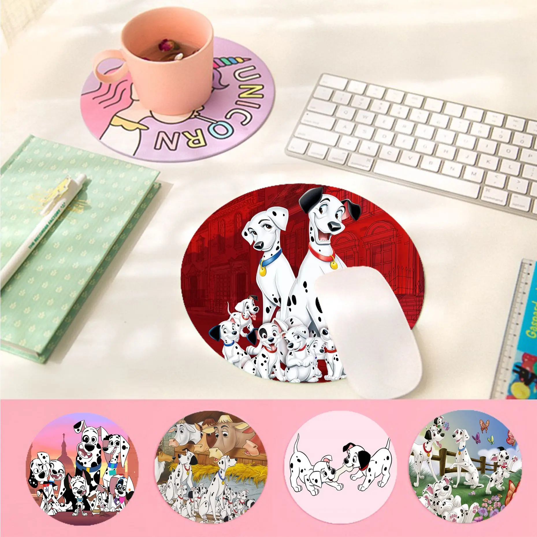 Hot Sales Disey 101 Dalmatians Rubber Mouse Durable Desktop Mousepad  gaming Mousepad Rug For PC Laptop Notebook