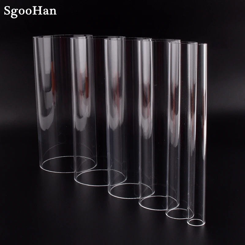 Outer Dia 16~75mm Transparent Acrylic Tube Aquarium Fish Tank Plexiglass Water Supply Pipe Garden Watering Fittings 32cm Long