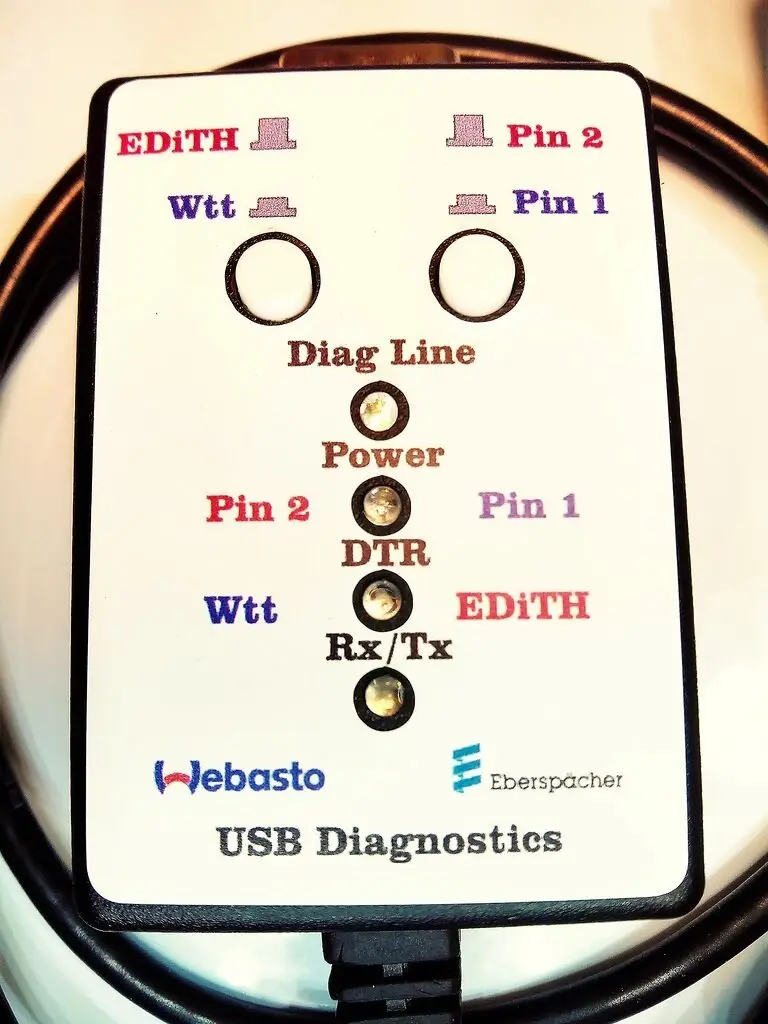 For Eberspacher and Webasto diagnostic cable + Y-cable for Hydronic water heaters