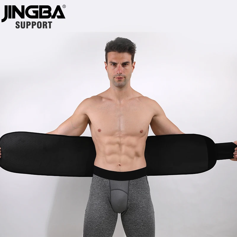 Jingba-cinto esportivo para homens e mulheres, neoprene, modelador do corpo, fitness, faixa de emagrecimento