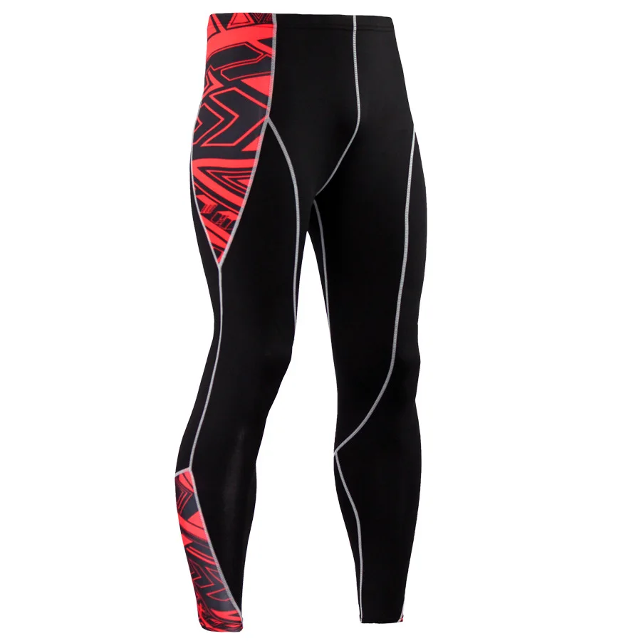 Mallas de correr con estampado 3D de cabeza de lobo para hombre, pantalones de compresión de piel, traje de jogging de gimnasio, leggings