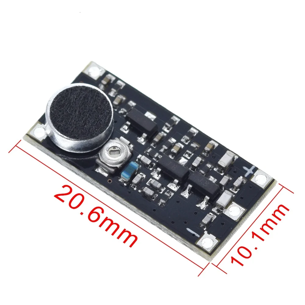 TZT 88-115MHz FM Drahtloses Mikrofon-Überwachungs-Sendermodul für Arduino, Einstellbarer Kondensator, DC 2V 9V 9mA Spannung – Detail 3