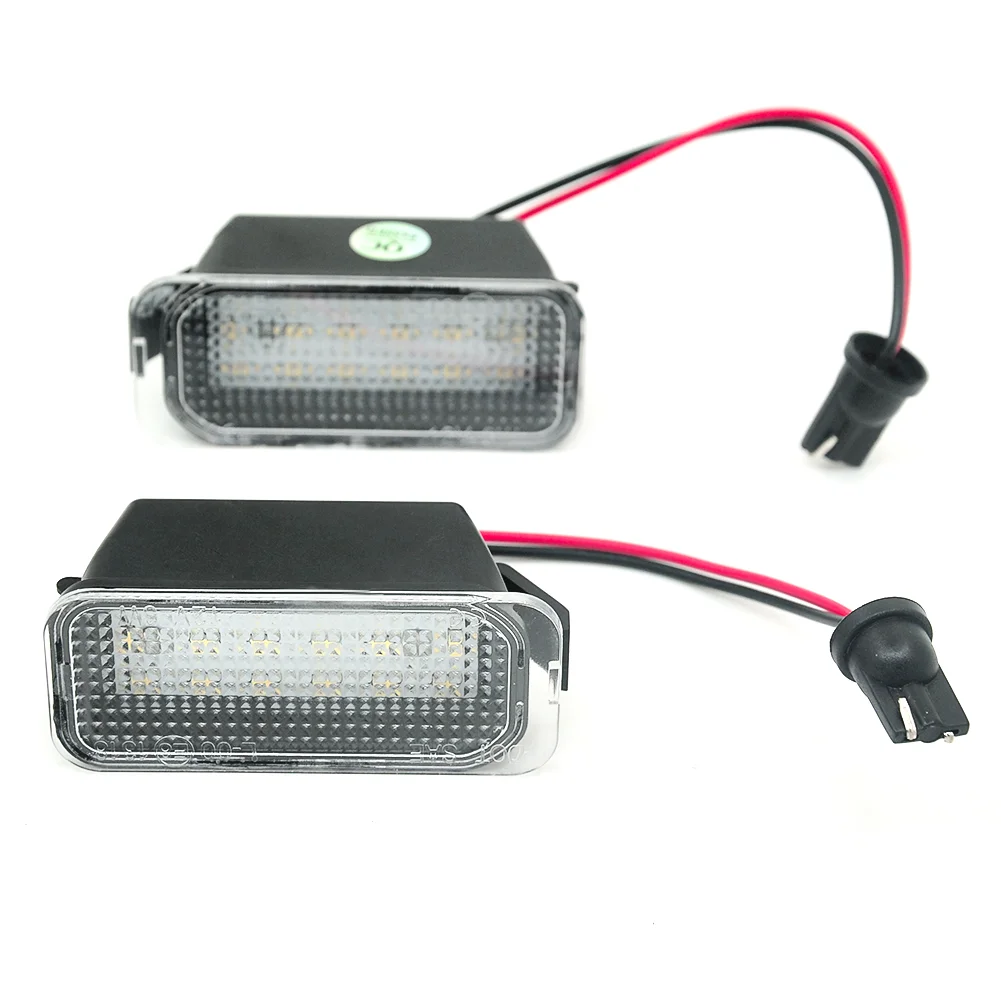 2Pcs LED License Number Plate Light Lamps For Ford Escape Ranger Kuga 1 2 C-MAX Focus 2 3 Ecosport Edge Fiesta 6 7 Mondeo 4 5