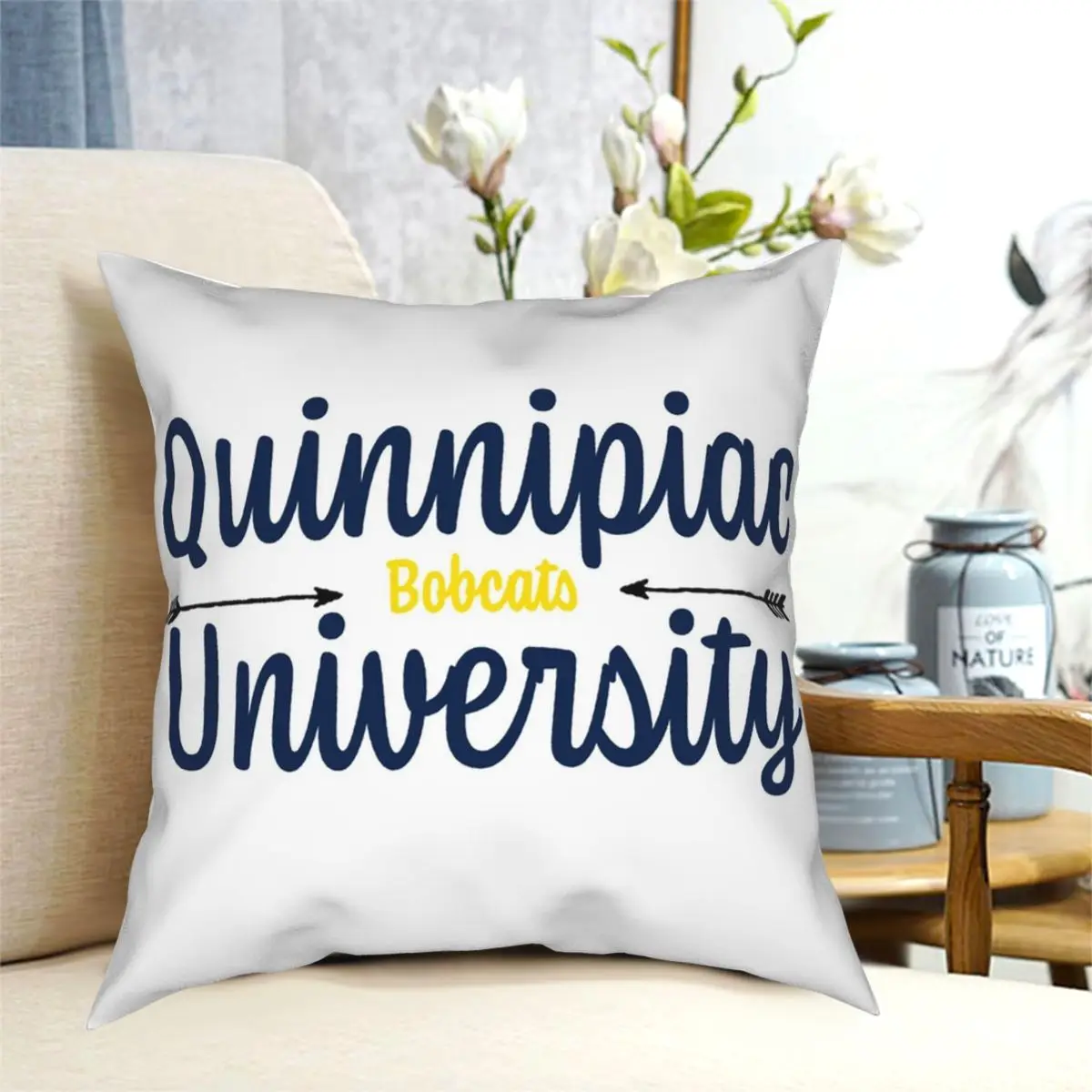 Qu Bobcats Pillowcase Polyester Creative Zip Decorative Throw Pillow Case for Home Cushion Cover 18