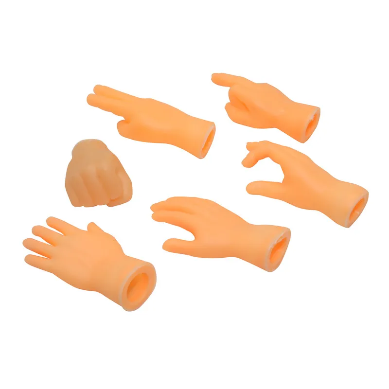 Teasing Cat Plastic Finger Gloves Human Fake Hand Cat Interactive Toys Caress Cat Dog Toys Little Hand Pet Cat Supplies 1 Pcs