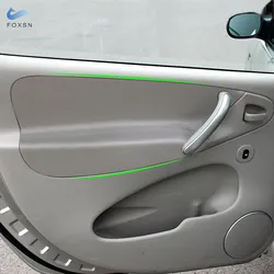 Accessori auto in pelle microfibra porta interna bracciolo pannello copertura adesivo Trim 4 pezzi per Citroen Xsara Picasso