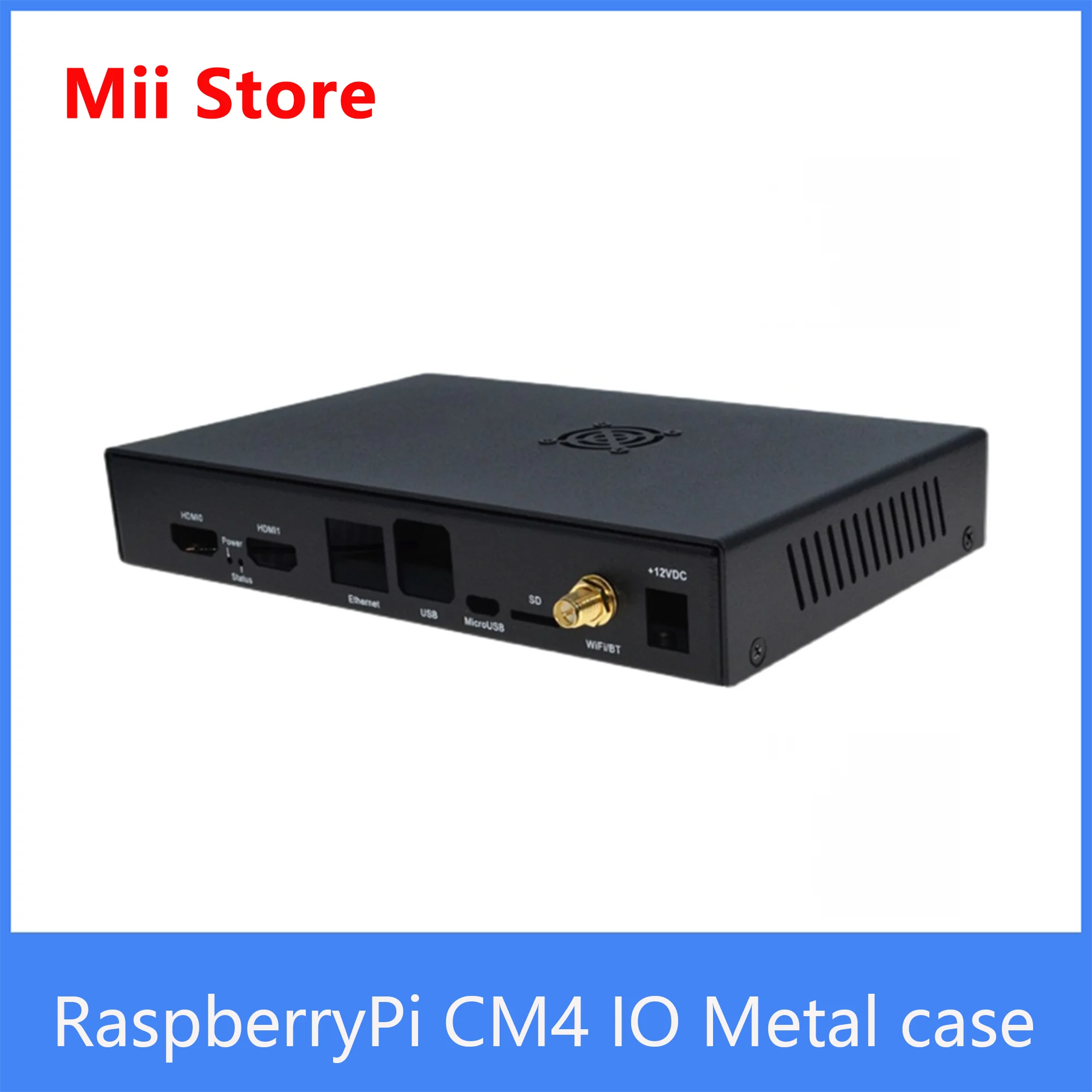 

Raspberry Pi CM4 official IO board metal case with One-key boot Fan Antenna