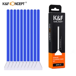 K&F Concept Cleaning Swab for APS-C Sensors 10PCS Individually Vacuum Packed Swabs Brush DSLR Digital Camera