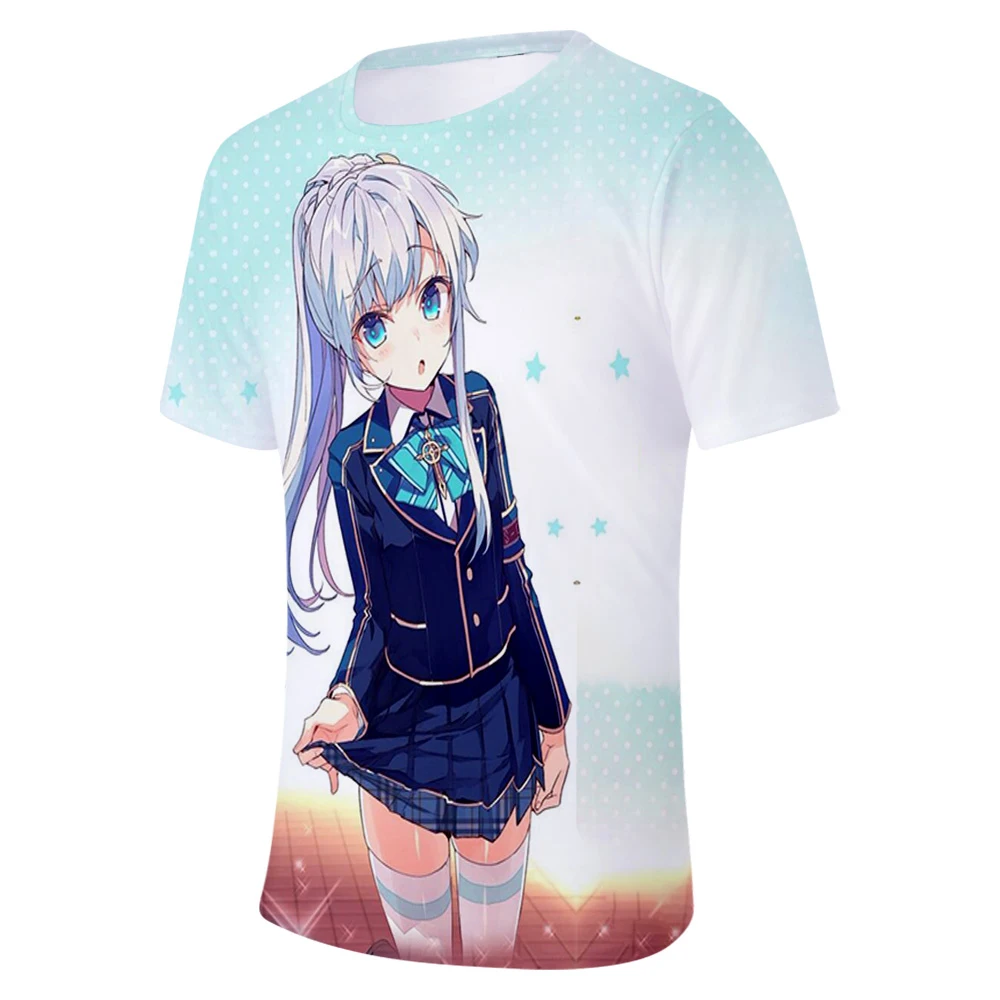 2021 New Arrival LoveLive Shibuya Kanon Tang Keke 3D Harajuku Womens summer Tshirt 3D Short Sleeve T-Shirt Tops