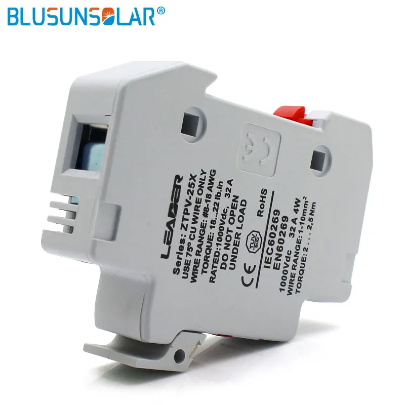 1pcs Solar PV Fuse Holders  suitable for 10*38mm PV fuse Fuse Link with LED Indicator light for solar system protection