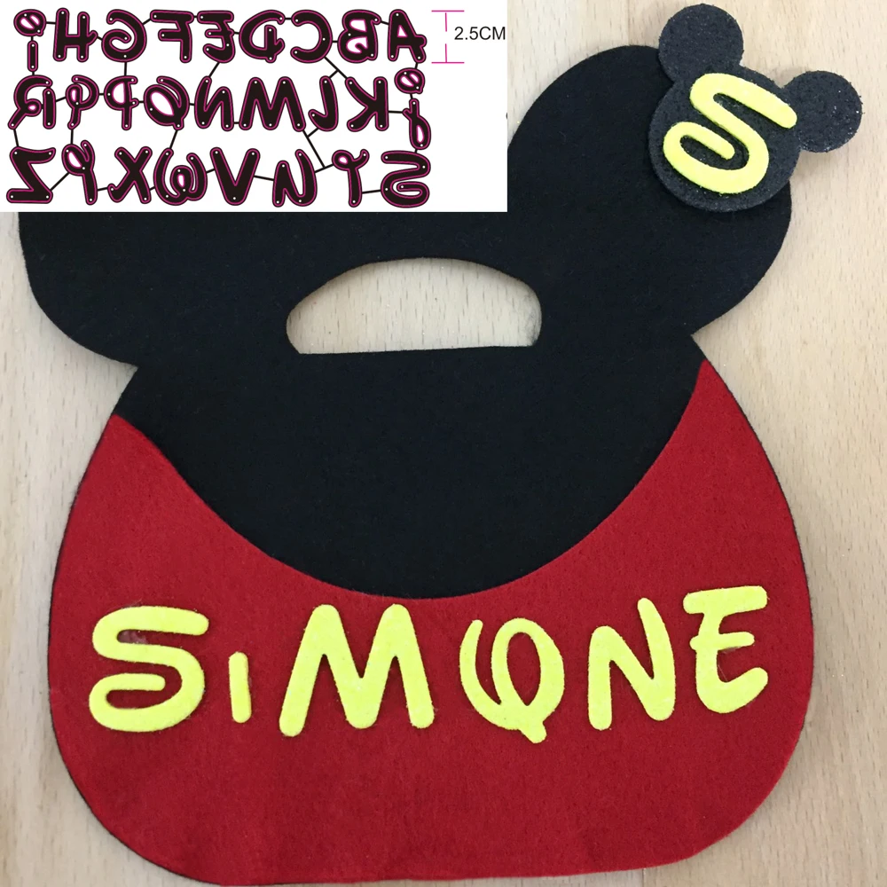 

New Cute 26 Letters Metal cutting Die scrapbook Decoration embossed Photo album Decoration Card making DIY Handicrafts