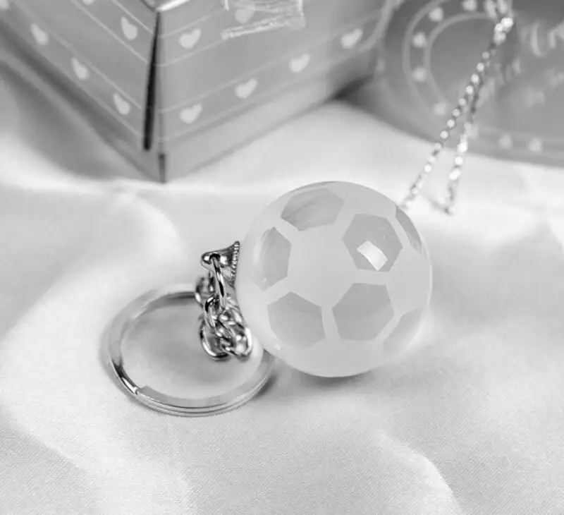 Free Shipping by DHL Crystal Football Basketball Key Chains Soccer Key Rings for Promotional Gifts LX8661