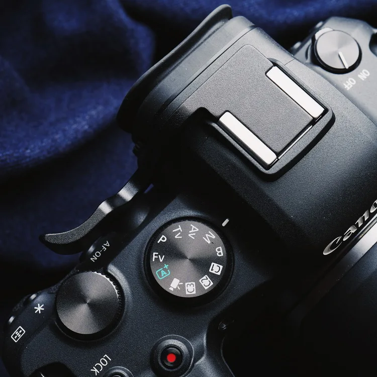 โลหะ Thumb Rest Finger Thumb Grip หนังสติกเกอร์รองเท้าร้อนสำหรับแคนนอน EOS R6 R5