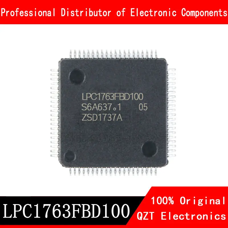 Microcontrôleur LPC1763 LQFP100 MCU, 5 pièces/lot, nouveau, original, en Stock