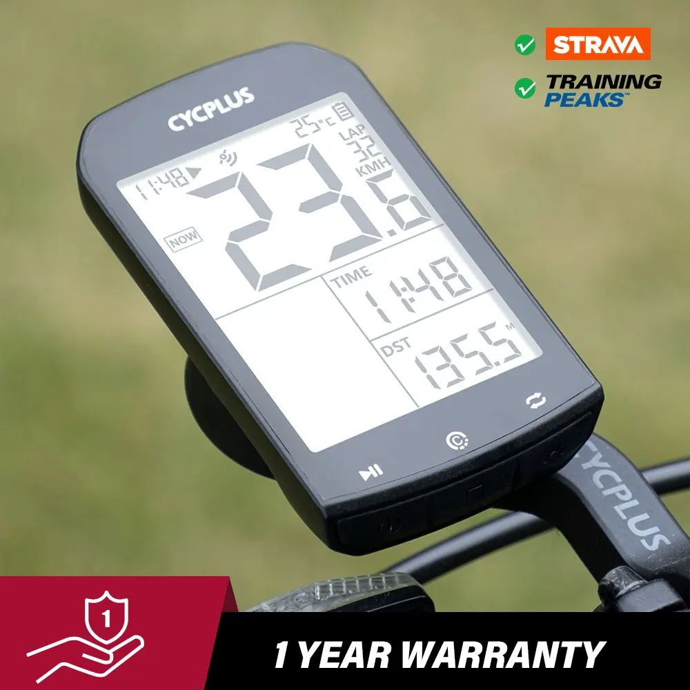 CYCPLUS-GPS Velocímetro De Bicicleta, M1 Computador De Ciclismo, Bicicleta Odômetro, Bluetooth 4.0, ANT Além disso IPX6, Acessórios De Bicicleta