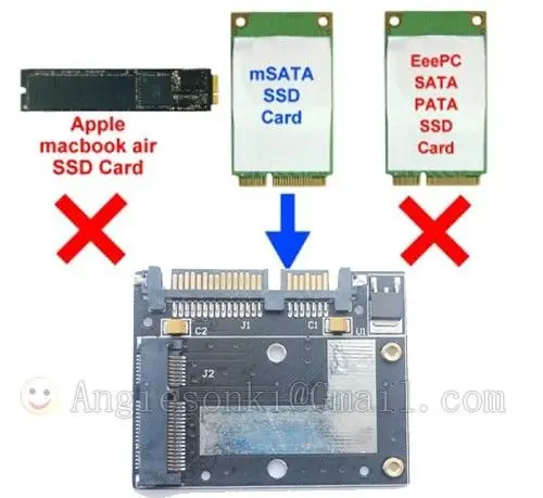 Card Slot 52 Pin 50mm Mini PCI-E MSATA SSD HardDisk Converter To 2.5