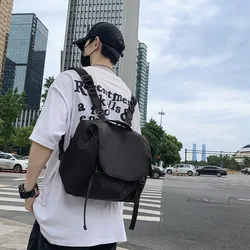 Simple female fashion black trade messenger bag joker shoulder bag large capacity diagonal bag men. Fashion waterproof Bao